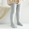 Baby Tykk Tights Baby Småbarn Barn Jenter Strømper Bomulls Varm Strømpebukse Ensfarget Tight Svart Hvit Grå Rosa Høst Vinter