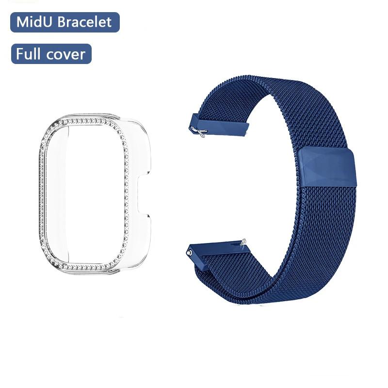Milanese Magnetic Strap+Band for Redmi Watch 5 Active Watch5 Lite Band TPU Soft Case Screen Protector