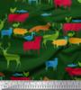 Soimoi Japan Crepe Satin Fabric Birds & Animals Hand Drawn Print Fabric by Metre 42 Inch