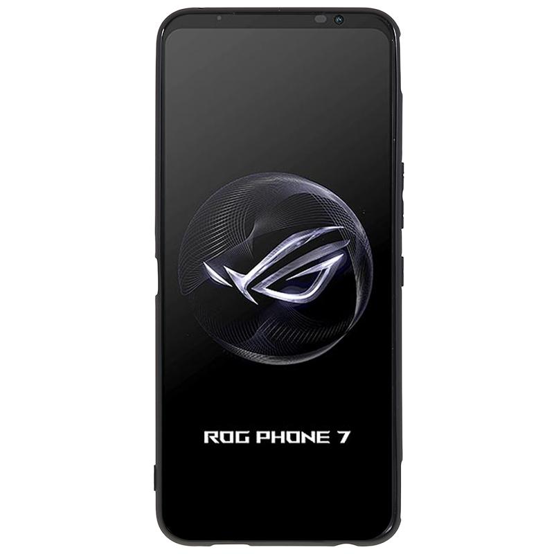 

For Asus ROG Phone 7 5G Soft TPU Case Glossy Protective Phone Cover Black