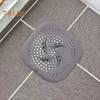 Raccogli-capelli in silicone per scarico doccia, resistente, protezione per scarico per bagno, cucina, lavanderia, facile da pulire, design antiscivolo, accessorio per doccia.
