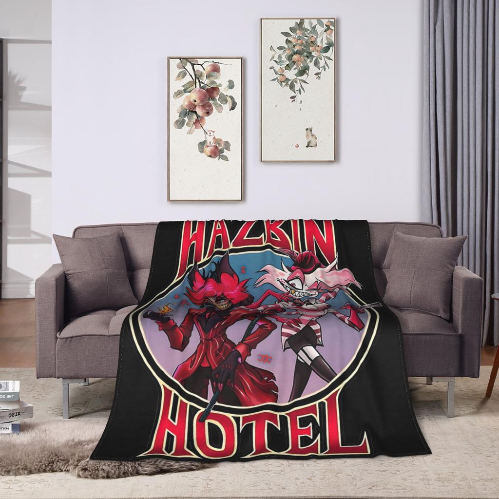 Hazbins Hotels Lucifer Anime Blanket Coral Fleece Plush Autumn/Winter   Super Warm Throw Blankets for Home Couch Bedspread