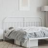 VidaXL Tête de lit métal blanc 193 cm 353721