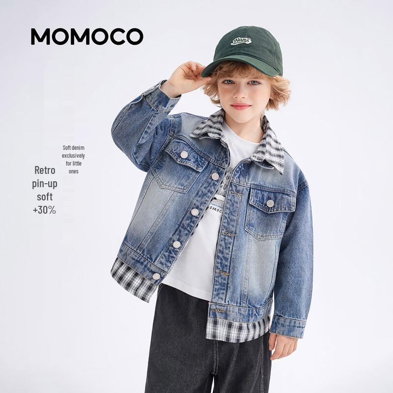 Mamimaka Trendige Denimjacke für Jungen