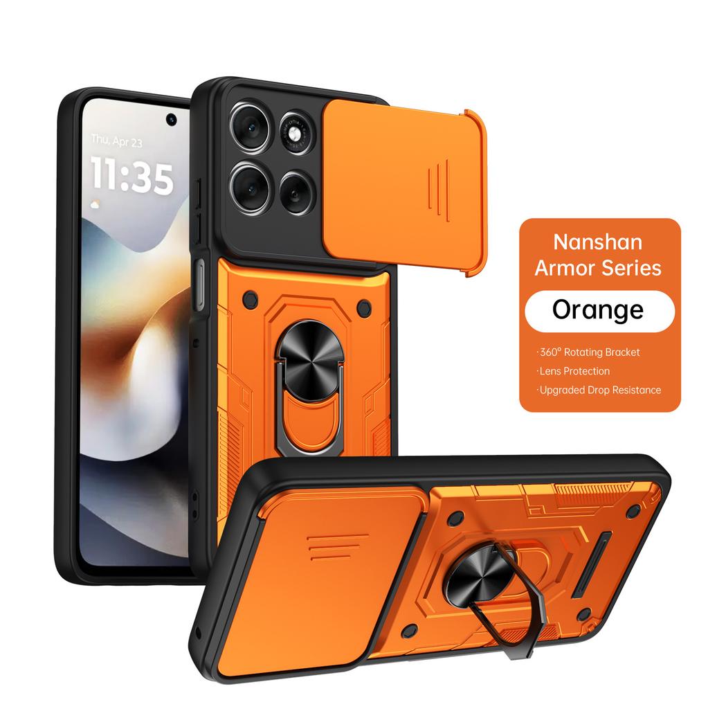 Compatible with MOTO G86 Nanshan Turtle Sliding Window Phone Case, Motorola G67 Power Stand, G56 Protective Case