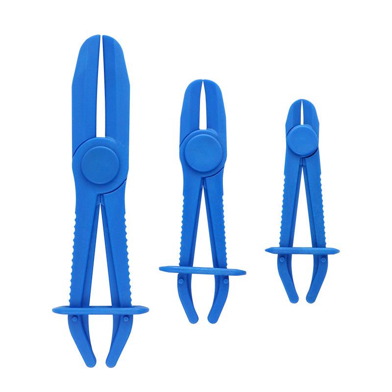 Automotive Oil Pipe Clamp & Sealing Pliers: 3-Piece Set for Oil Flow Stop.