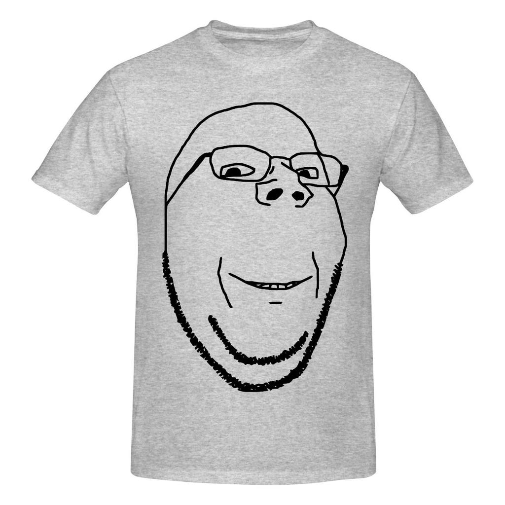 Smiling Wholesome Wojak Soyjak Unisex Tshirt Urban Light Mature Not Easy To Loosen Tees