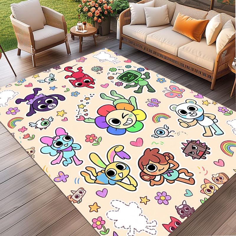 Dandy's World Print Rug, Washable Floor Carpet, For Entryway Dorm Laundry Room Office Study, Home Decor Birthday Christmas Gift
