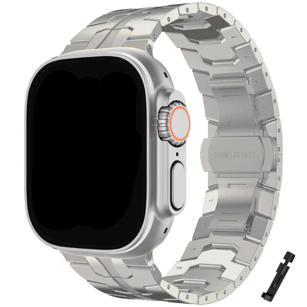 Stainless Steel Band for Apple Watch Ultra 3 Strap 49mm 46mm 44mm 42mm 41mm 40mm Metal Bracelet for IWatch 11 10 9 8 7 6 5 4 SE