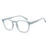HUSTLR Zero Power Bluecut & Antiglare Computer Eyeglasses | Blue Full Rim Square | As Seen On Shark Tank | For Men & Women | Large | LB E14058-H