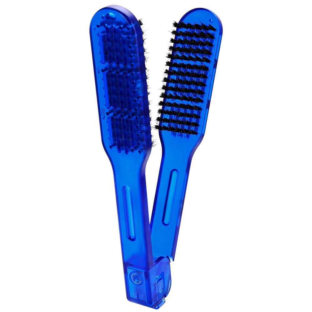 Multifunctional Double Sided V Brush Hair Care Hair Straightener Hairdressing Clamp Comb Anti-Static Anti-slip
