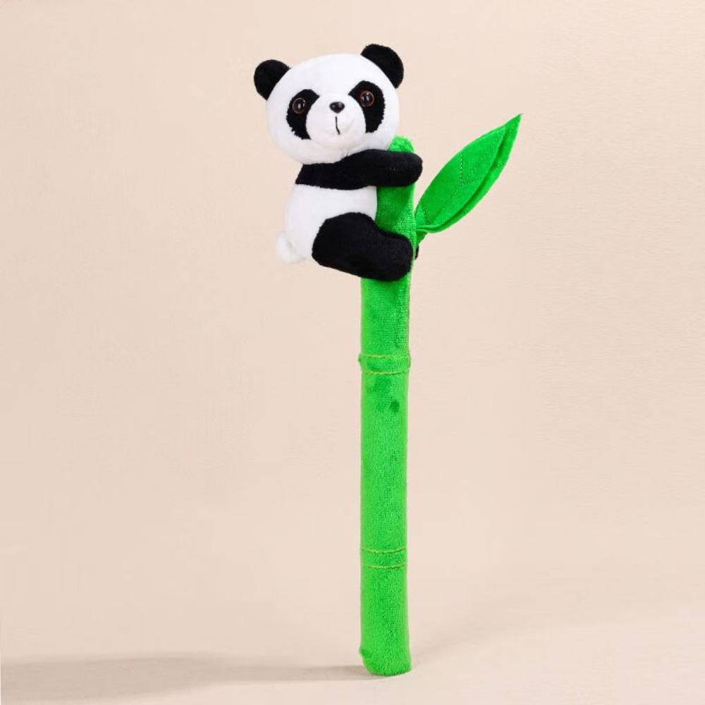 Панда Кукла Зоопарк Достопримечательность Сувенир Бамбуковый шест Кукла Панда Креативное Украшение Шест Подарок 36cm