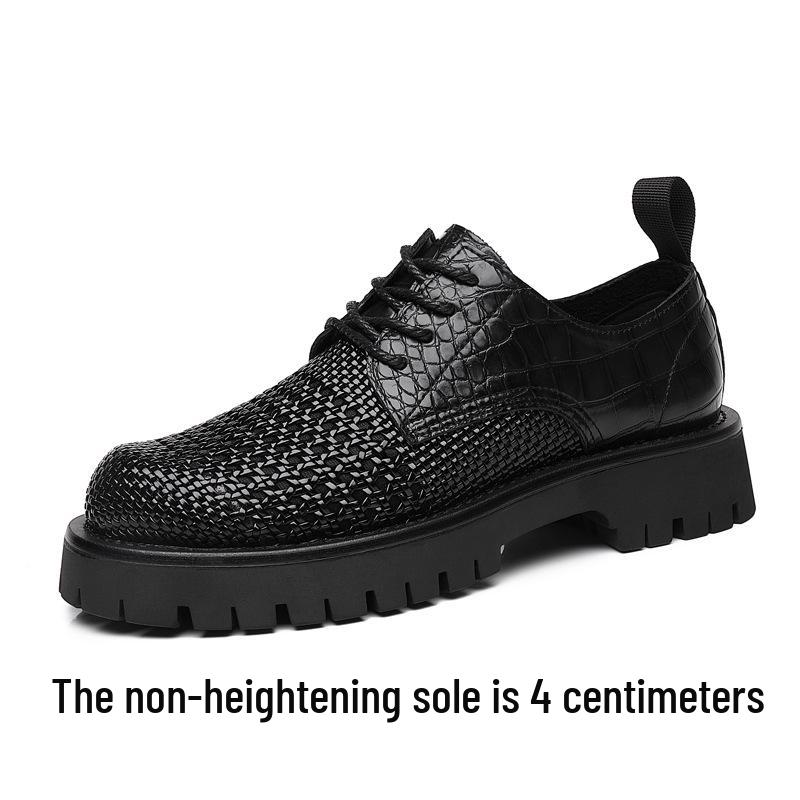 

Мужские кожаные кроссовки с сеткой, увеличивающие рост на 6 см - Дышащие, Повседневные, Летние, Большого размера, Невидимый подъем на 8 см 43