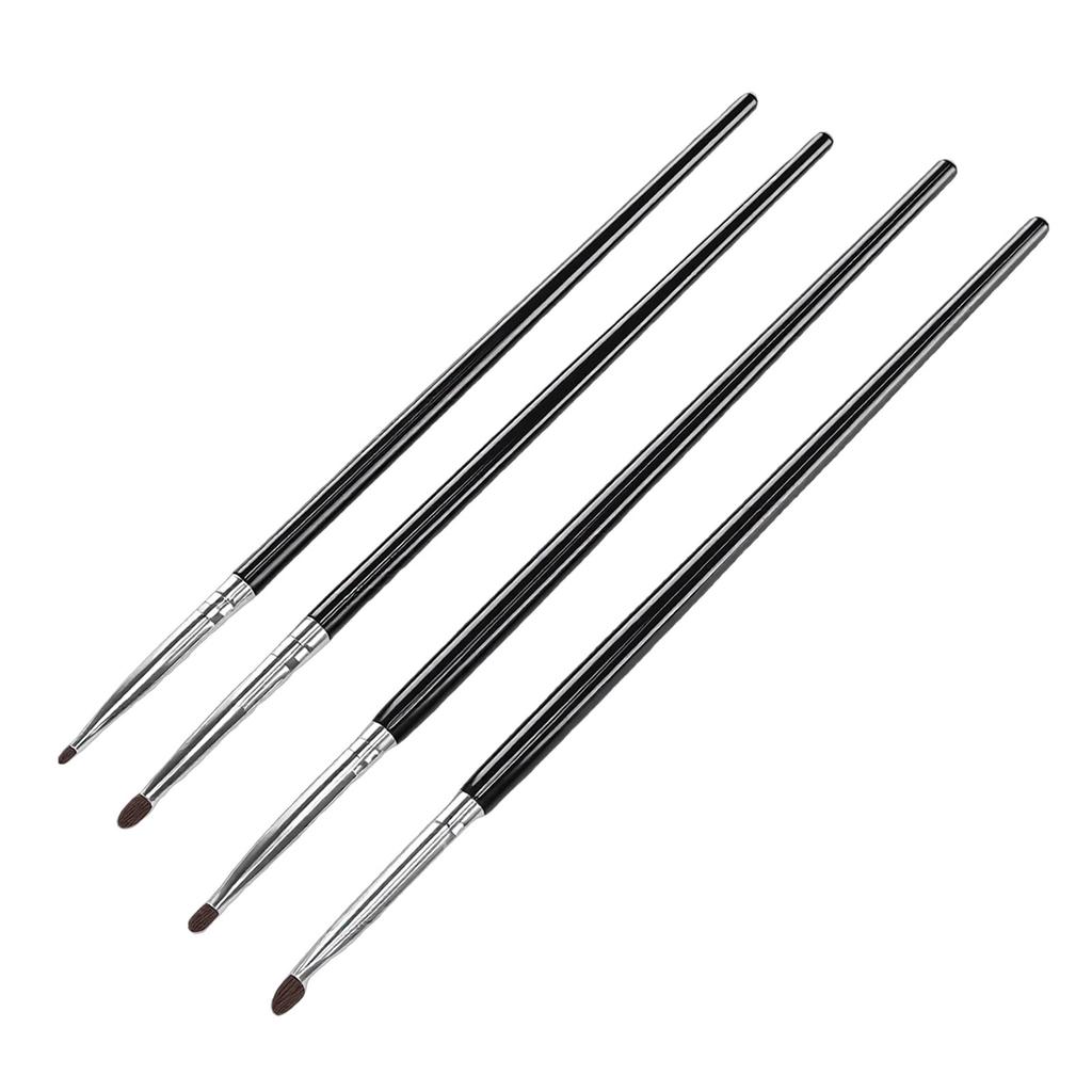 3 Set 4 Pcs Eye Makeup Brush Set Small Smudge   Eyeshadow Brushes for Concealer Highlighting Blending