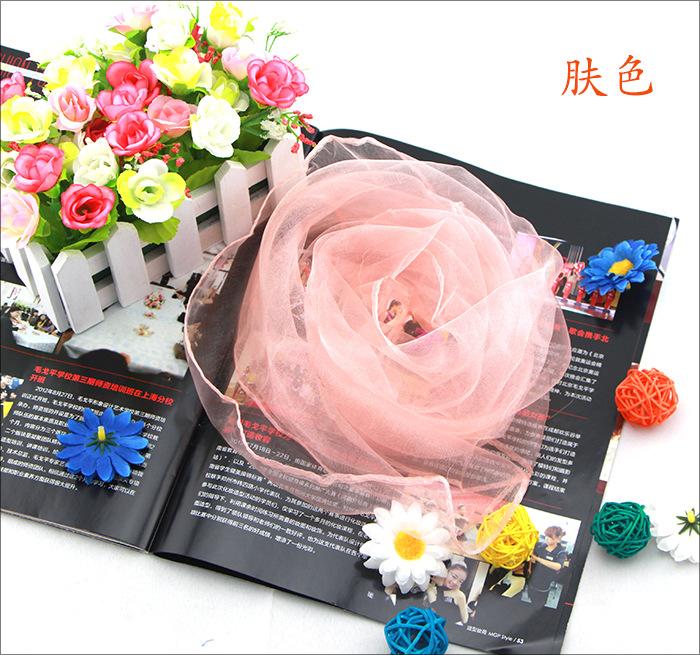 45x45cm Mädchen Lieblich Mulit Farben Mode Einfarbig Quadratisch Chiffon Halstuch Kopftücher Für Halloween Kostüm Party Verkleidung