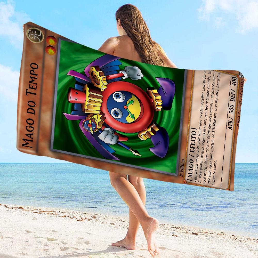 Yu-Gi-Oh MONSTER CARD Towel Microfiber Beach Towel Absorbent Quick dry Soft Yoga Swimming Resort Mountain Climbing Towel
