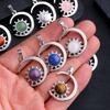Sun and Moon Design Women's Pendant Necklace with natural Stone Boho Style Beach Vocation Jewelry Gift Moon Sun Necklace Occult