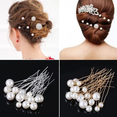 Accessories Hairstyle Design Tools U Shape Hair Clip Headwear Pearl Hair Pins Pearl Hair Stick