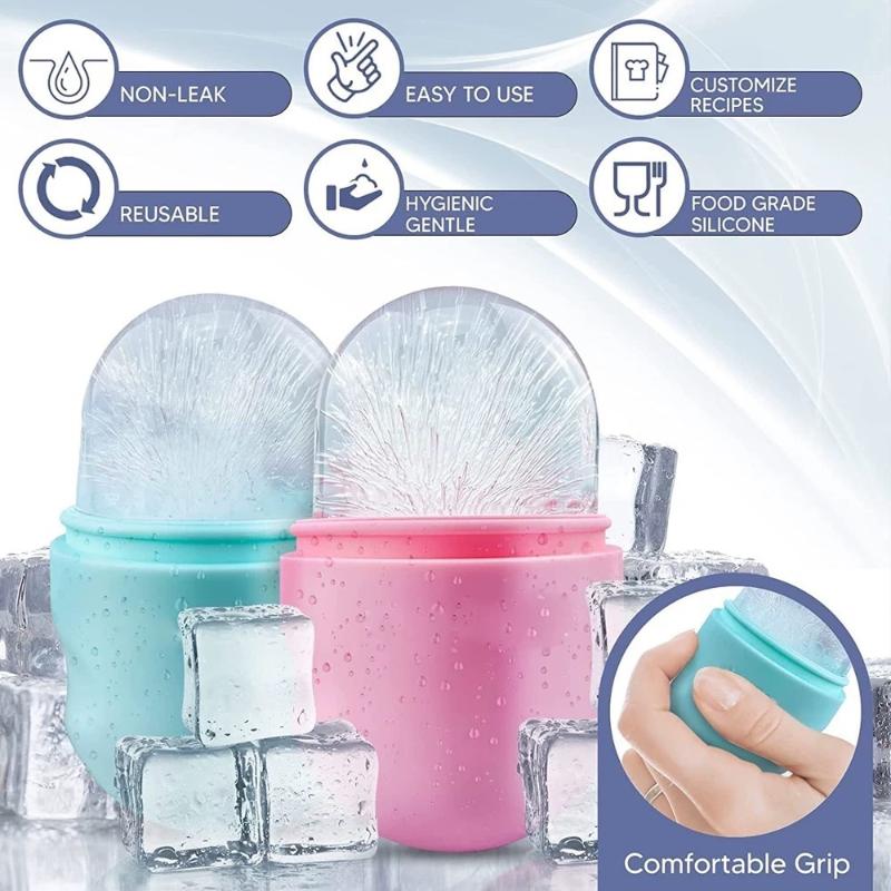 Reusable Silicone Ice Roller for Face 1PC Lifting Contouring Massager for Skin Care Anti Puffiness At Home
