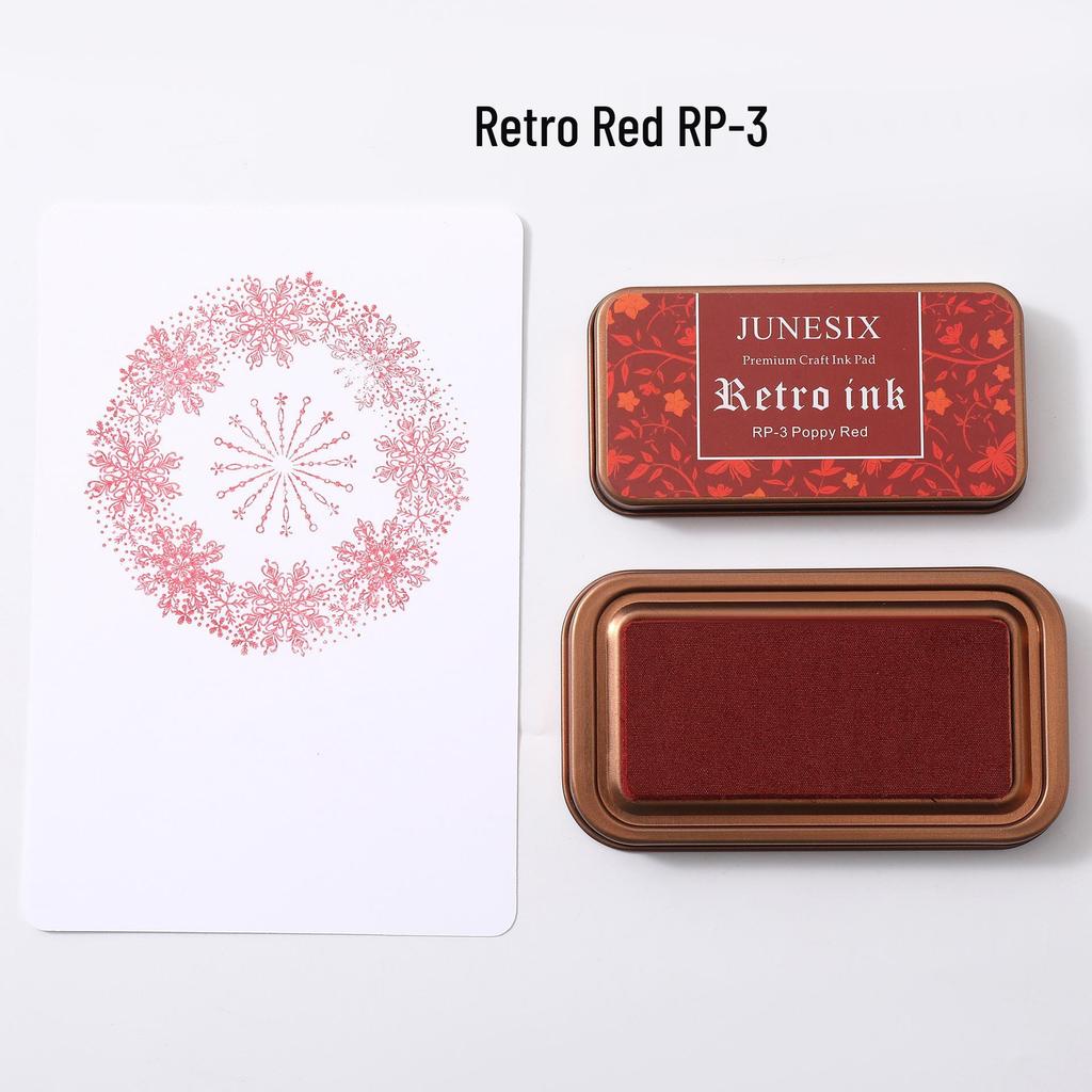 Retro Tin Box DIY Ink Pad for Rubber Stamps - Creative Stationery Tool