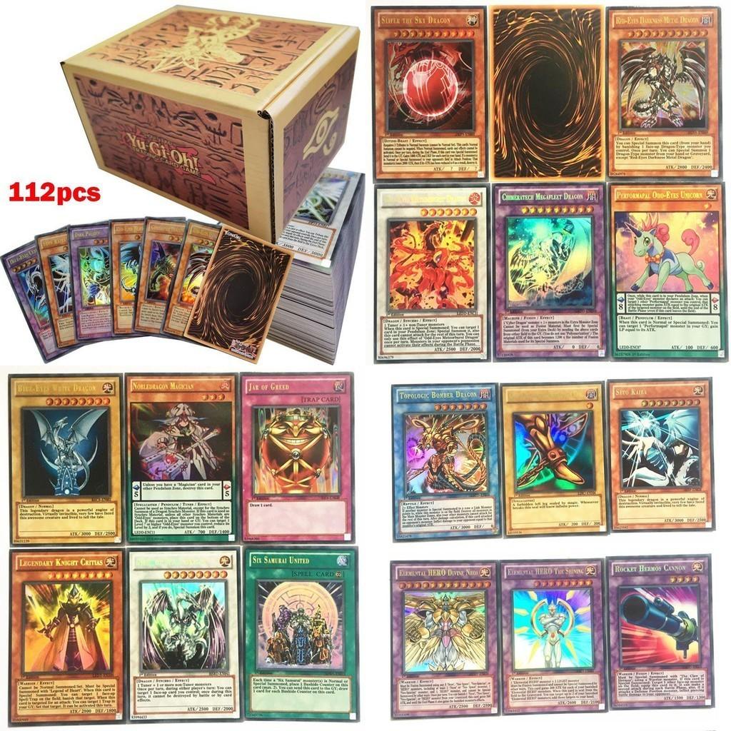 Premium 112pcs Yugioh Game Cards Set With Multi Color Designs For Kids Fans