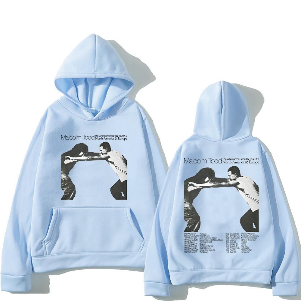 

Мерч Малкольма Тодда 2025 Толстовки Малкольм Тодд Тур The Wholesome Rockstar Пуловеры Женские Мужские Свитшоты Хип-хоп Свободная одежда 3XL