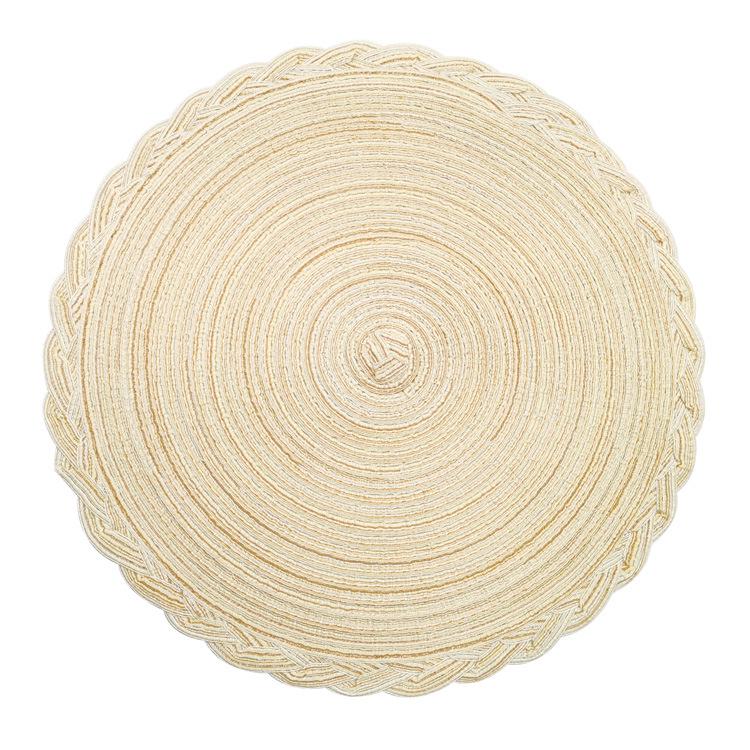 

Круглая салфетка из скандинавского хлопка с кружевом 35 cm