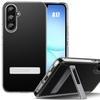 Case for Samsung Galaxy A17 4G/5G, Transparent Silicone Protection with Silver Stand