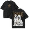 Deus Vult T-Shirt: Vintage Kreuzfahrer Grafik T-Shirt, Oversized Passform