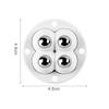 4 Peças Rodízios Silenciosos Para Móveis Autoadesivos 2/3/4 Rodas de Esfera com Rolos Roda Universal Rodas Giratórias 360° para Lixeiras Caixas de Armazenamento