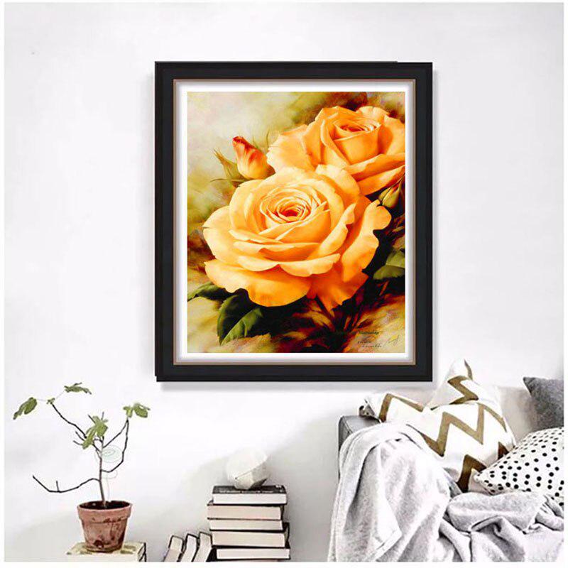 5D DIY diamantová malba Plná vrtačka Květinová křížová výšivka Diamantová nástěnná malba pro dekoraci