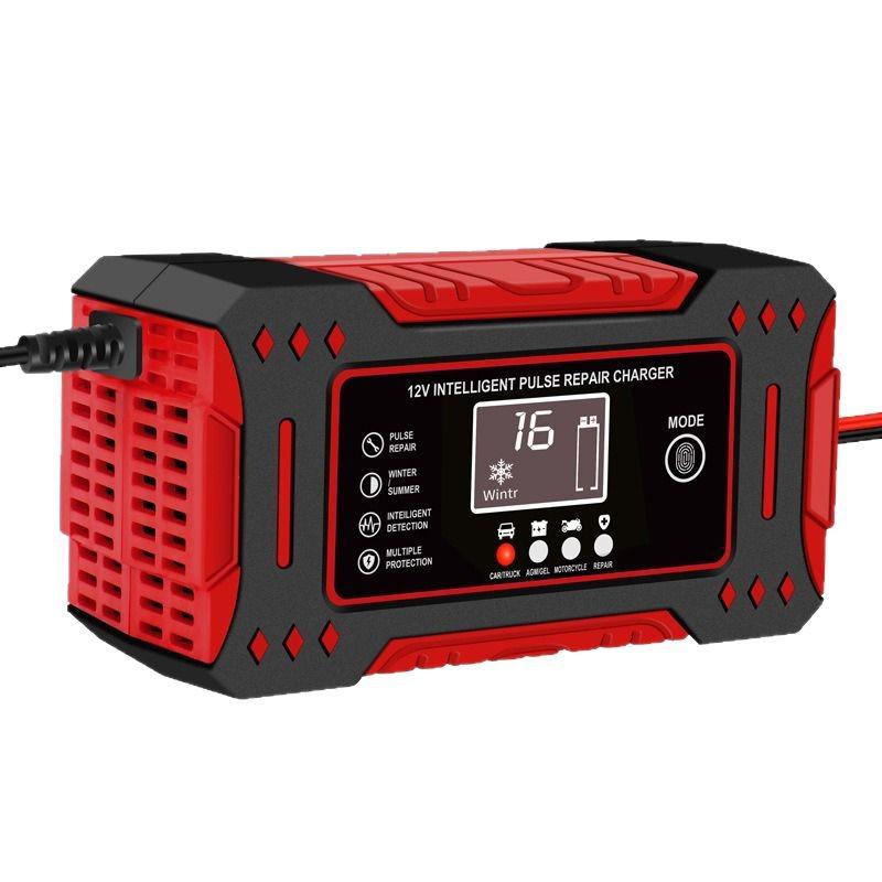 12V Smart-Impulsladegerät für Auto- und Motorrad-Lithiumbatterien
