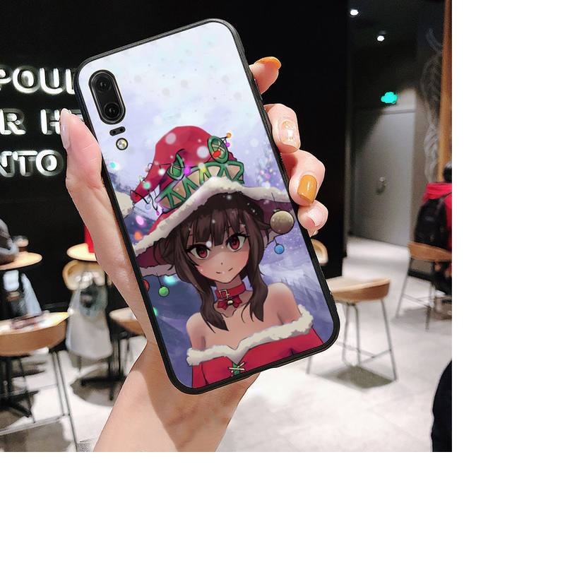 Japan Anime Konosuba Megumin Telefonkasten für Huawei P30 plus P8 lite P9 lite Zurück Coque für Psmart P20 pro P10 lite