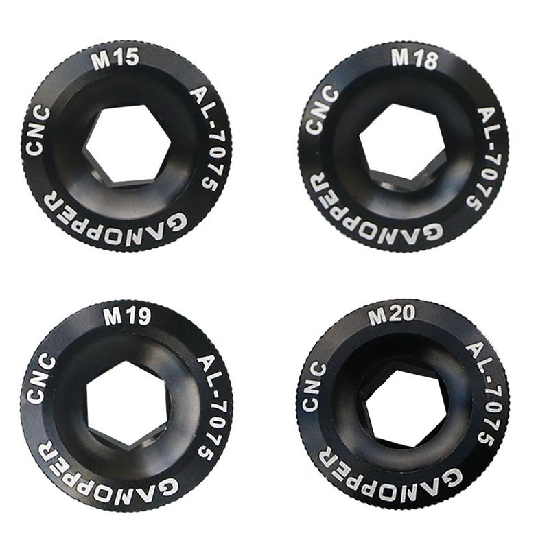 M15 -M20 Aluminum Alloy Mtb Crank Screw Cap Road Bike Crankset Cover Caps Bolt
