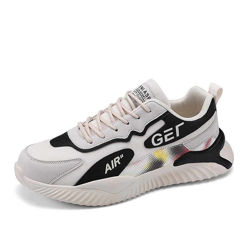 

Contrasting color mesh breathable casual shoes men s shoes spring and autumn new trend lightweight wear-resistant student running sports shoes 44