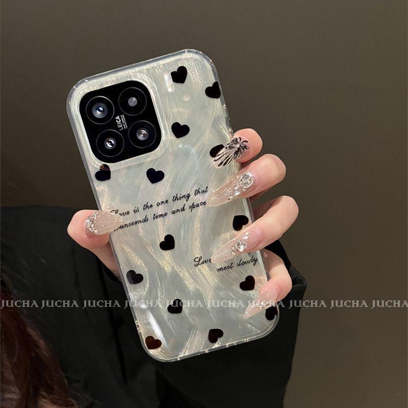 Full Coverage Shockproof Silicone Phone Case IPhone 15 With Soft Matte Finish Heart Xiaomi 15 Pro