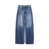 Fashion Style 2024 Summer New Arrival Women's Easiest for Match Slit Design High Waist Mid Length Long Length Denim Skirt 2553241