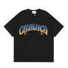 Grenzüberschreitend auf Lager exklusiv Casablanca Doppelgaze reine Baumwolle Unisex T-Shirt Hip-Hop lässig Kurzarm locker Rundhals