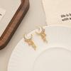 New Product Fashion Temperament Popular Model Moon Star Fringed Earrings Diamond Stud Earrings Jewelry