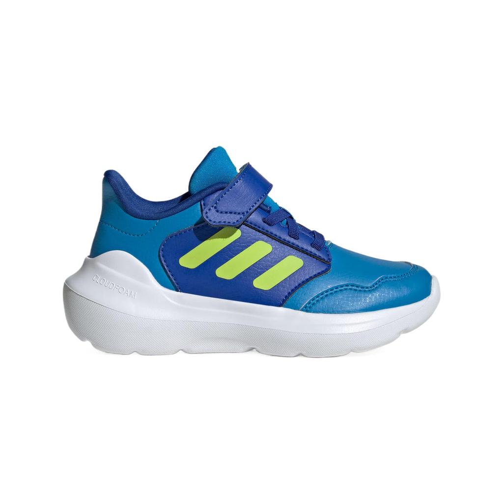 Adidas Tensaur Run 3.0 EL Comfortable Fashion Versatile Durable Low-Top Outdoor Shoes Kids Shoes Royal-Blue Fluorescent-Green JH8604