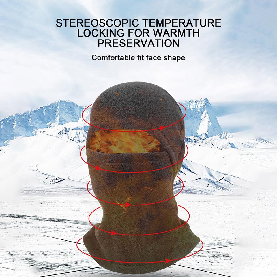 Cycling Warmth Mask Windproof Cold-proof Ski Hat Fleece Sports Warm Headgear Fishing Camping Multifunctional Neck Cover