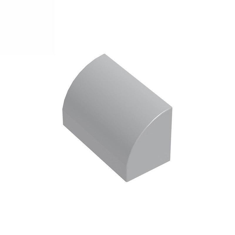 50g/83PCS 37352 Curved 1 x 2 x 1 No Studs with corners Block Moc Color Compatible with Brick DIY Children's Toy