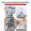 2 Stück Multifunktionale Magnetische Kleiderklammer Mit Kette Metall-Jeansknöpfe Clip Kleidung Schal Hosenbeine Bündchen Befestigung Magnetstifte