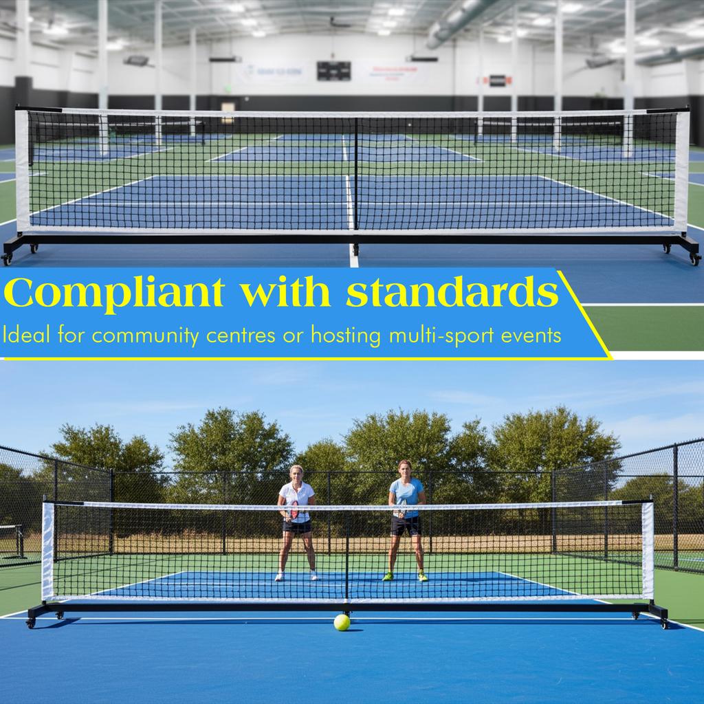 Heavy Duty Pickleball Net 22Ft Aluminum Tube Pickleball Net Professional Pickle Ball Game Net Stand for Tennis Driveway Backyard