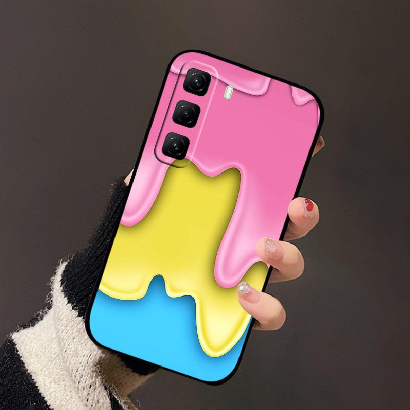 For Infinix Hot 60 Pro 60Pro 4G Phone Case New Fashion Cute Cover For Infinix Hot60 Pro X6885 Soft TPU Silicone Anti Drop Bumper