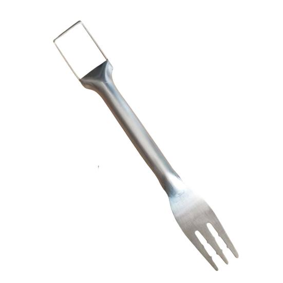 Stainless Steel Watermelon Cutter Dual Head Slicer Serving Fork Dishwasher Safe Fruit