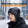 Windproof Fleece Lined Hat Water Repellent Cold Weather Hat New Quilted Winter Cap  Skiing