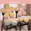 Pattern Flower Thickening Office Seat Cushion Supportive Floor Mat Room Living