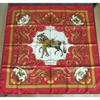 Used Scarf Carr 90 Turkish Horses  Vintage [Unused  Beautiful Condition]