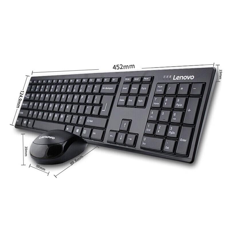 Lenovo KN100 Wireless Keyboard and Mouse Combo
